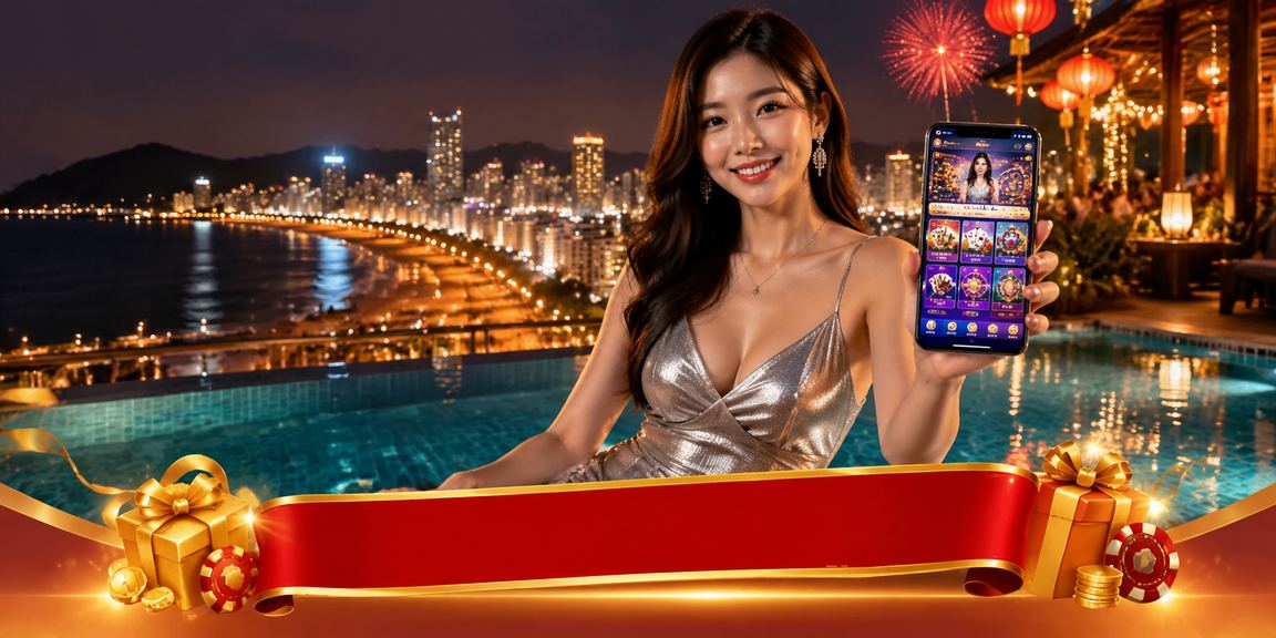 Màn hình ứng dụng casino tại Quy Nhơn trong bối cảnh chợ đêm